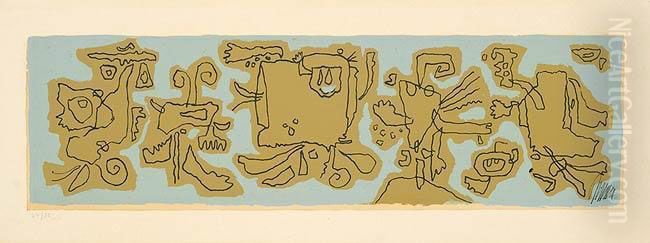 Gravour-fries Iii Oil Painting by Willi Baumeister