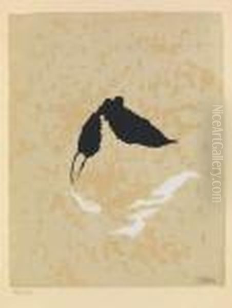 Taucher Mit Reflexion Oil Painting by Willi Baumeister