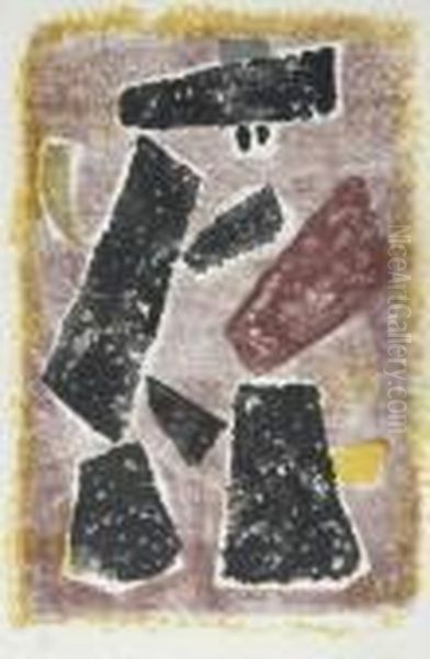 Souvenir D'espagne Oil Painting by Willi Baumeister