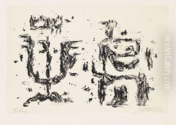 Baumeister Oil Painting by Willi Baumeister