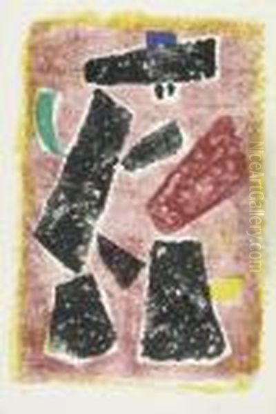 Sowie Nummeriert Oil Painting by Willi Baumeister