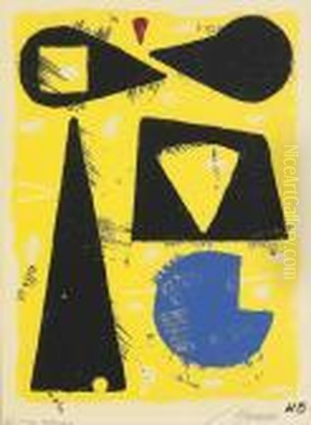 Untitled Oil Painting by Willi Baumeister