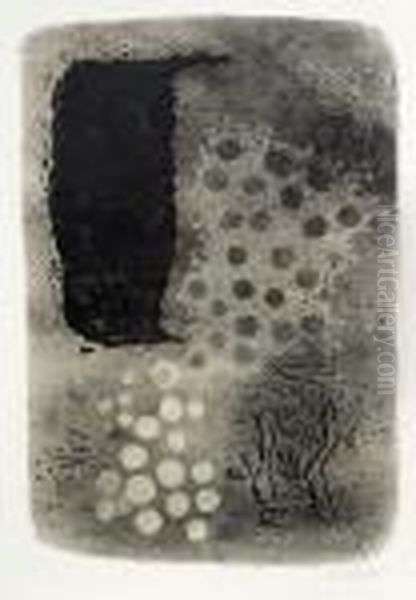 Safer - Safer Mit Punkten (ii) Oil Painting by Willi Baumeister