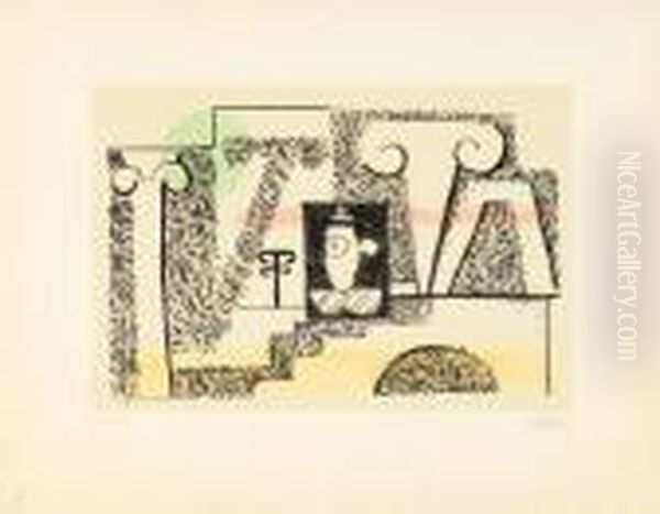 Og Litho Oil Painting by Willi Baumeister