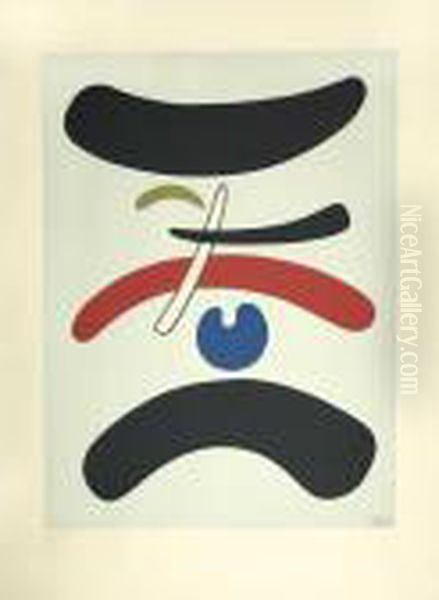 Untitled Oil Painting by Willi Baumeister