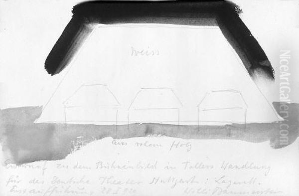 Die Wandlung Oil Painting by Willi Baumeister