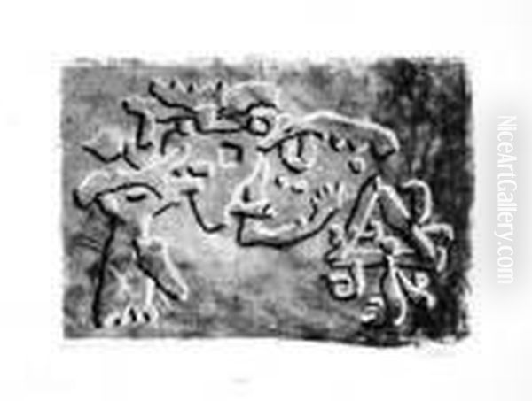 Unten Rechts Mit Bleistift Signiert Oil Painting by Willi Baumeister