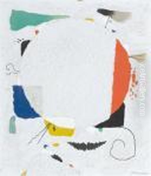 Monturi -kreis. Oil Painting by Willi Baumeister