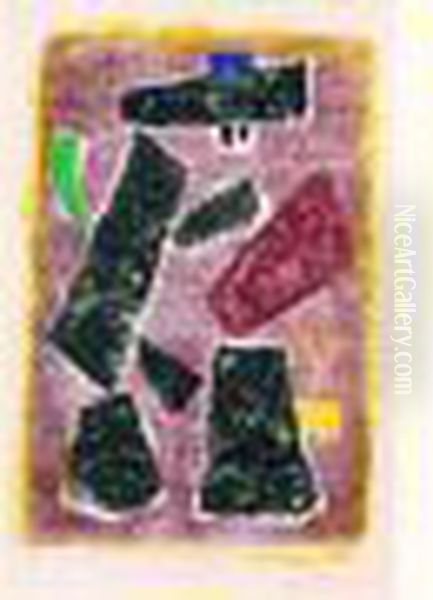 Souvenir D'espagne, 1953. 505 X 350. Oil Painting by Willi Baumeister