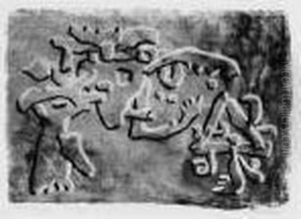 Begegnung Oil Painting by Willi Baumeister