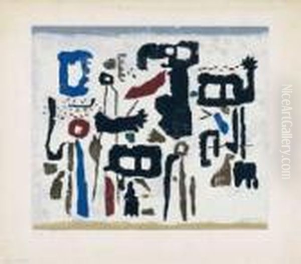 Amenophis Oil Painting by Willi Baumeister