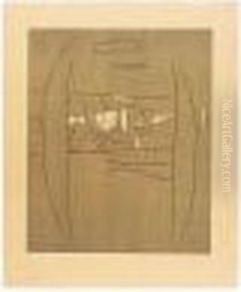 Formen In Braun; And Ohne Titel (spielmann 105; And 95) Oil Painting by Willi Baumeister