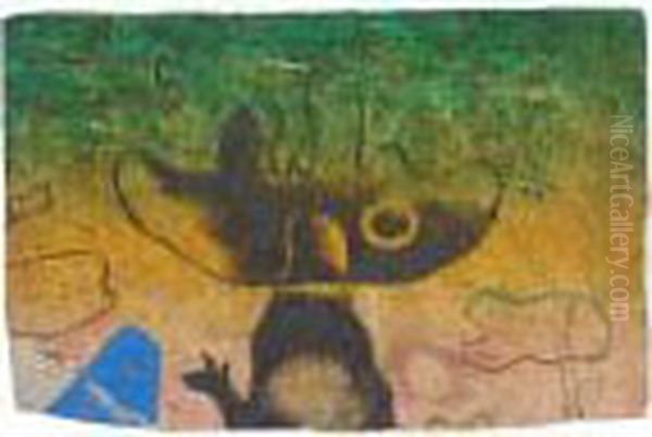 Eidos ````fragment'' (eidos Fragment) Oil Painting by Willi Baumeister