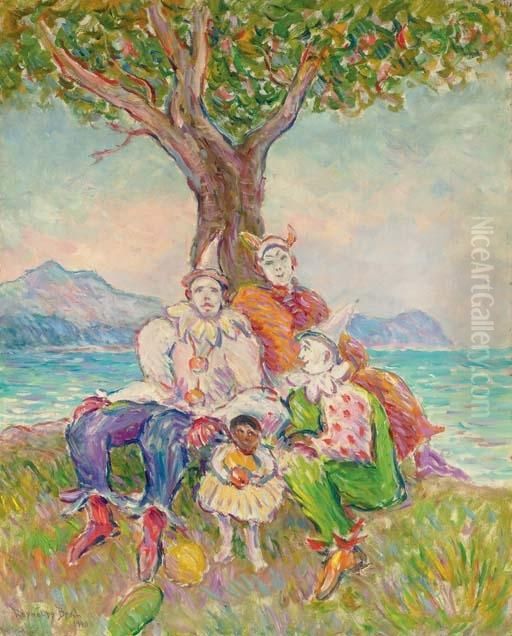 Clowns Oil Painting by Reynolds Beal