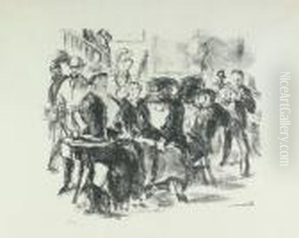 Admiralscafe Oil Painting by Max Beckmann