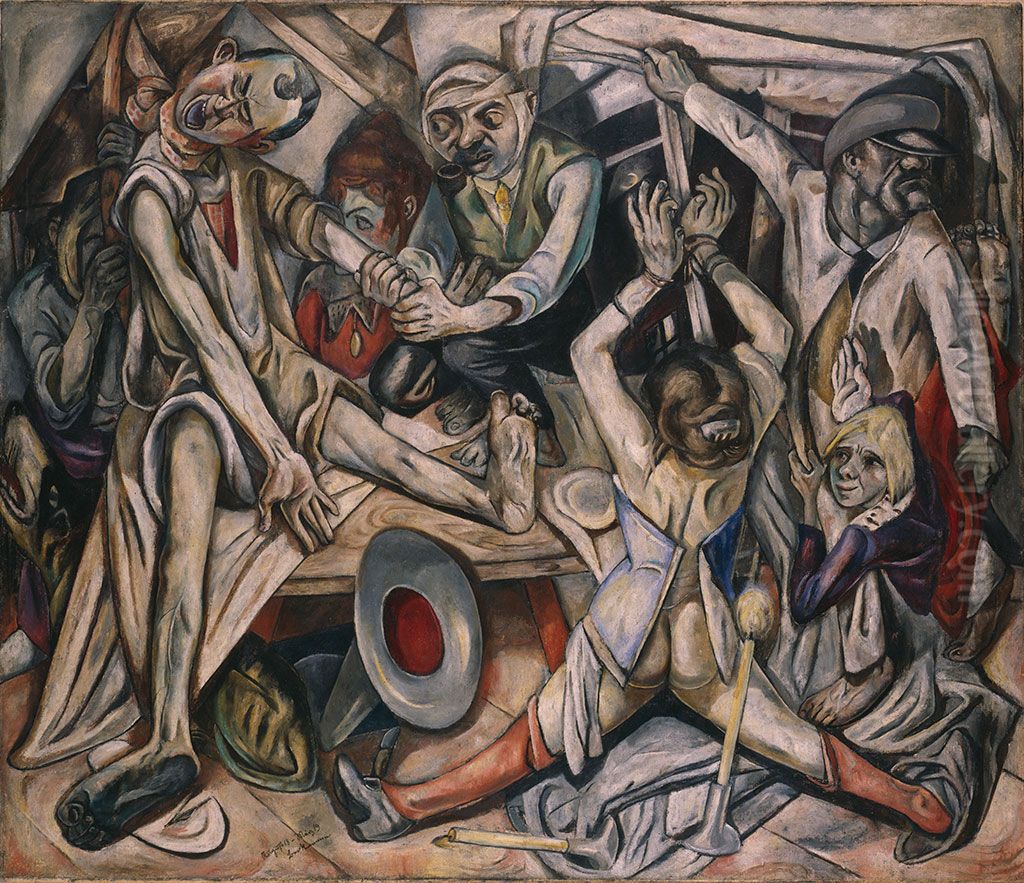 Die Nacht Oil Painting by Max Beckmann