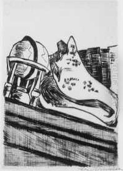 Globus Und Muschel Oil Painting by Max Beckmann