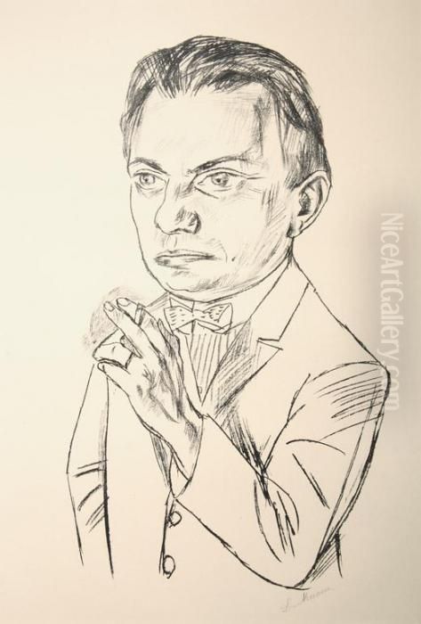 Untitled Oil Painting by Max Beckmann