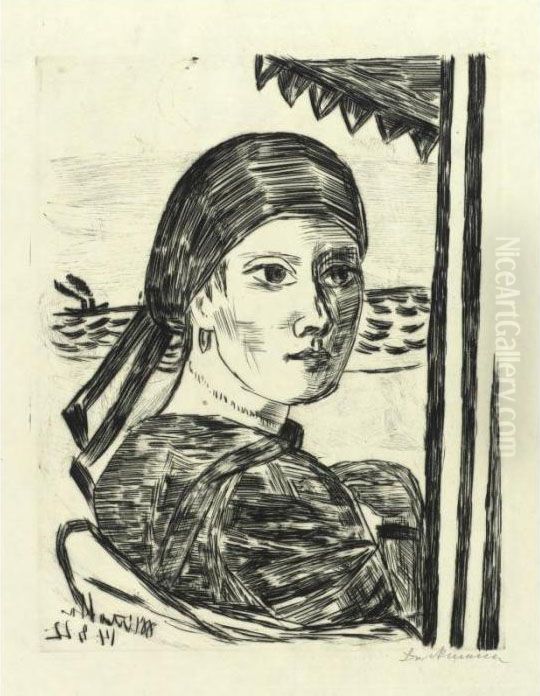 Minette (hofmaier 238) Oil Painting by Max Beckmann
