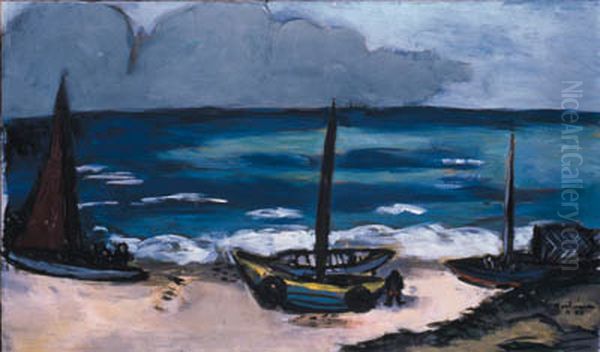 Aufziehendes Gewitter Am Meer Oil Painting by Max Beckmann