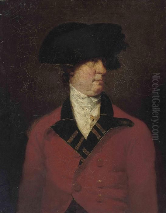 Portrait Of A Gentleman, 
Traditionally Identified As Williamaddington (1728-1811), Half-length, 
In The Uniform Of Thewestminster Volunteers Oil Painting by Sir William Beechey