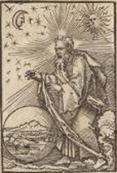 Gottvater Als Schopfer Von Himmel
 Und Erde. Oil Painting by Hans Sebald Beham
