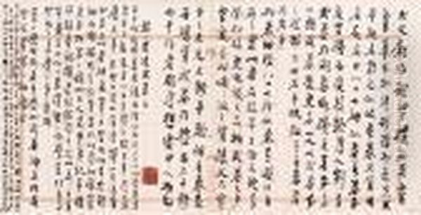 Essay On Examination Of A Classical Painting Oil Painting by Xu Beihong