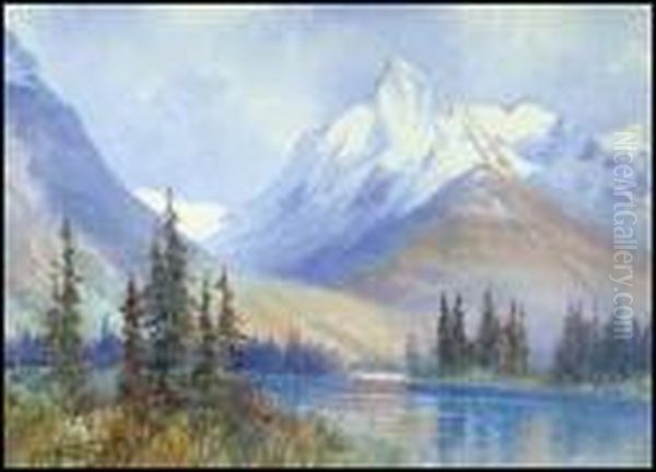 The Chancellor, Canadian Rockies Oil Painting by Frederic Marlett Bell-Smith