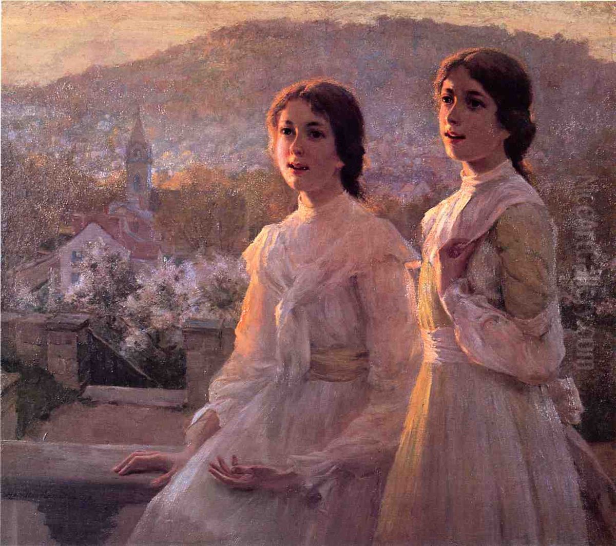 Lil'l Southern Belles Oil Painting by Hamilton Hamilton