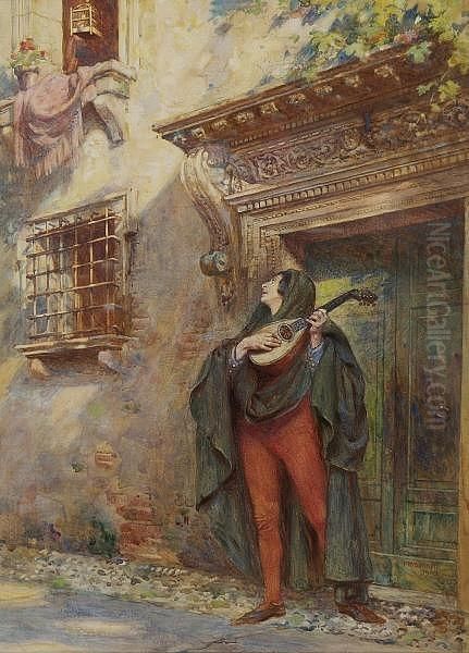 The Serenade, 1903 Oil Painting by Frank Moss Bennett