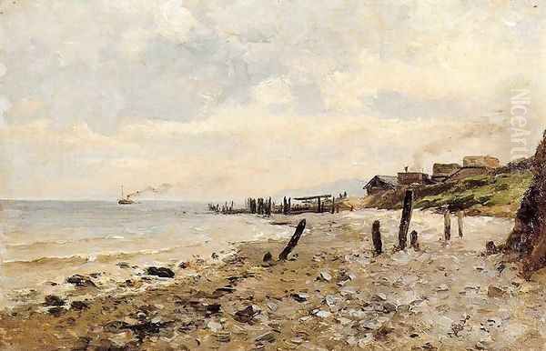 Costa de Villerville 2 Oil Painting by Carlos de Haes