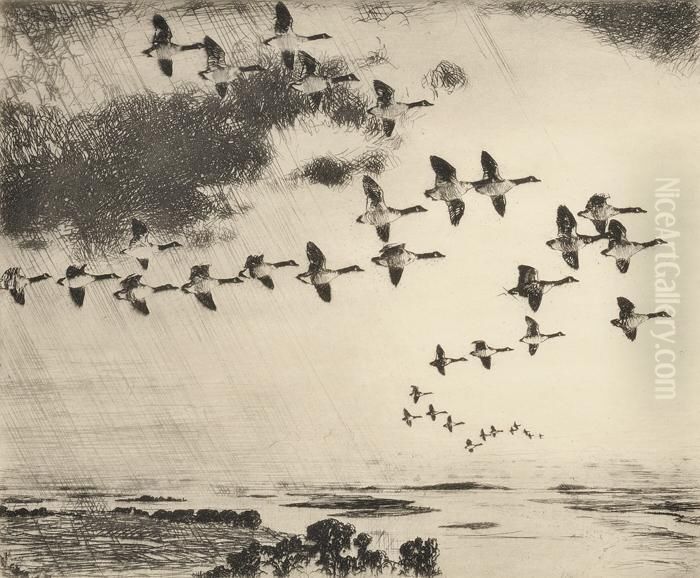 The Long Journey Oil Painting by Frank Weston Benson