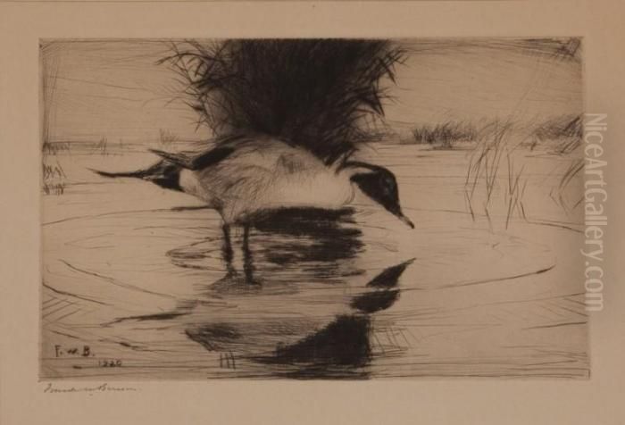 Reflections Oil Painting by Frank Weston Benson