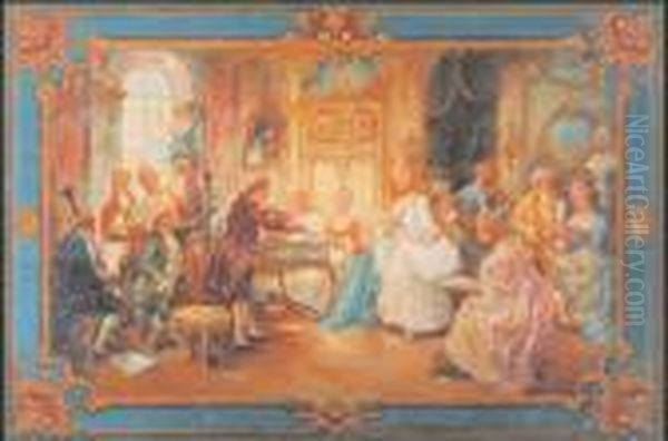 Concerto Barocco Oil Painting by Cesare Bentivoglio