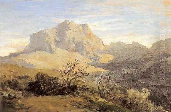Montañas 2 Oil Painting by Carlos de Haes