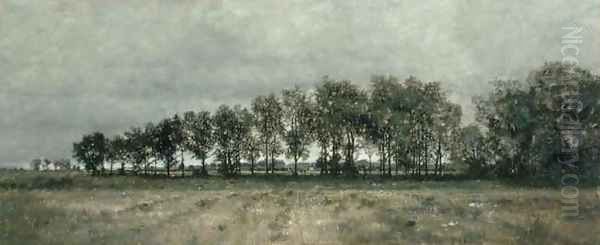 On the Edge of the Wood Oil Painting by Karl Heffner