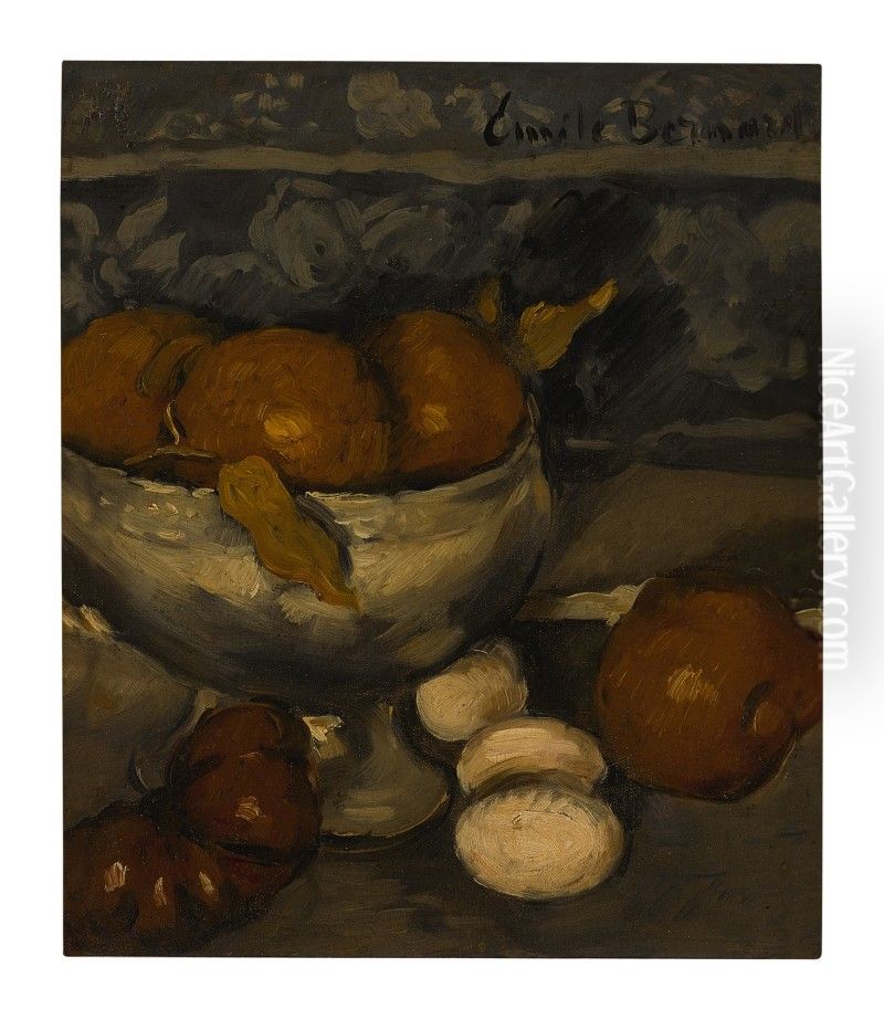Nature Morte Oil Painting by Emile Bernard