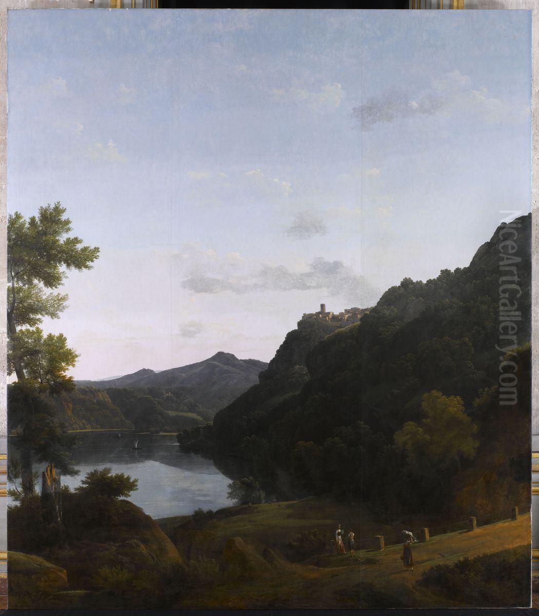 Paysage D'italie Oil Painting by Jean-Victor Bertin