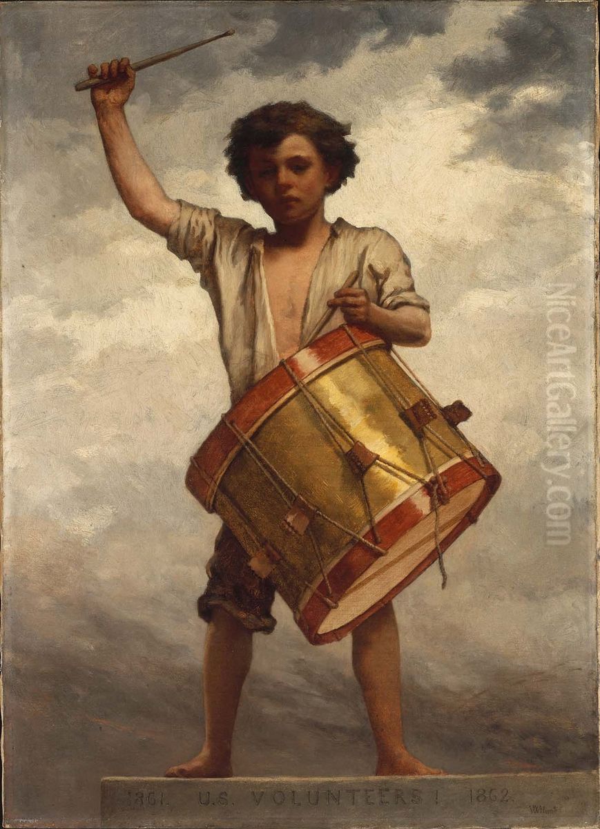 The Drummer Boy Oil Painting by William Morris Hunt