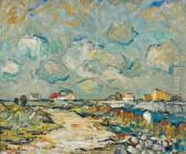 Bord De Mer En Bretagne Oil Painting by Abel Bertram