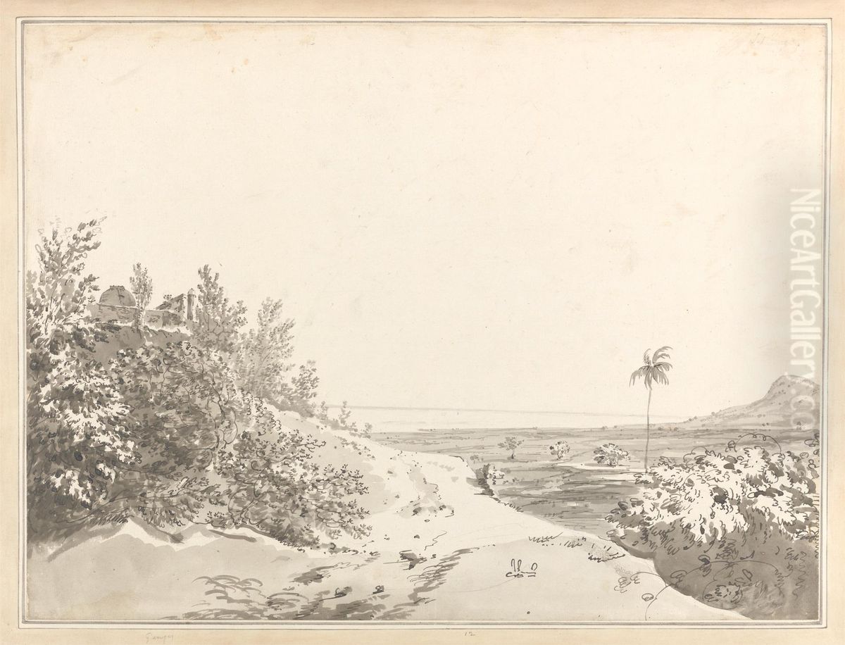 View from the Pass of Sakrigali Looking East Towards Bengal Oil Painting by William Hodges