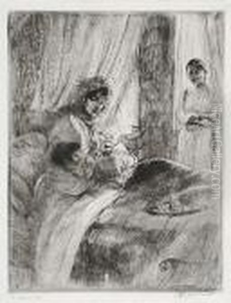 Le Dejeuner Oil Painting by Paul Albert Besnard