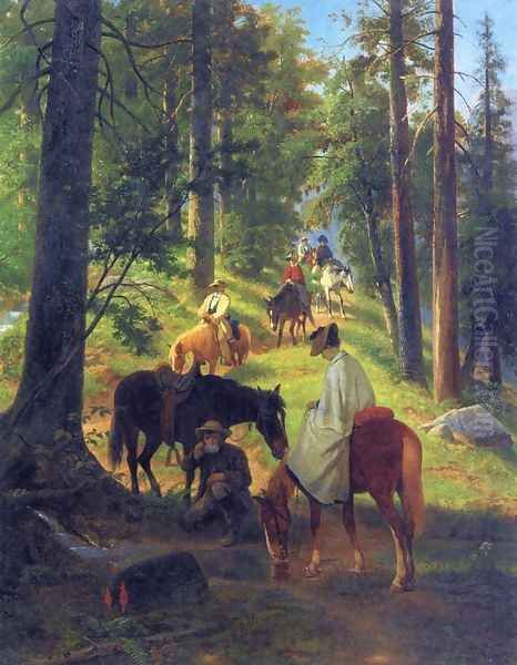 The Return from Glacier Point Oil Painting by William Hahn