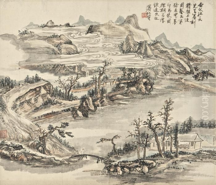 Landscape Oil Painting by Huang Binhong