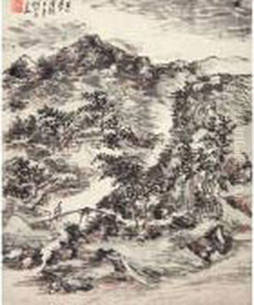 Landscape Oil Painting by Huang Binhong