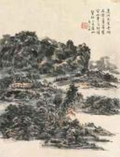 Landscape Oil Painting by Huang Binhong