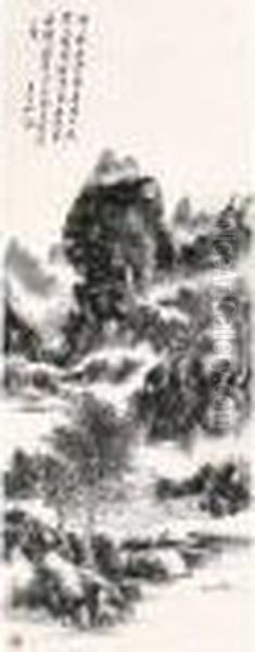 Landscape Oil Painting by Huang Binhong