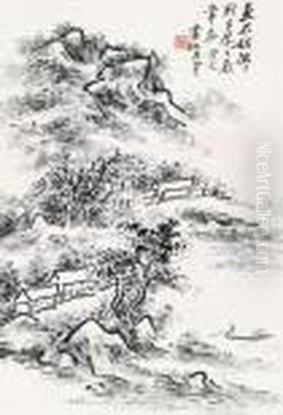 Landscape Oil Painting by Huang Binhong