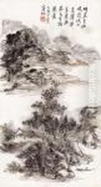 Landscape Oil Painting by Huang Binhong