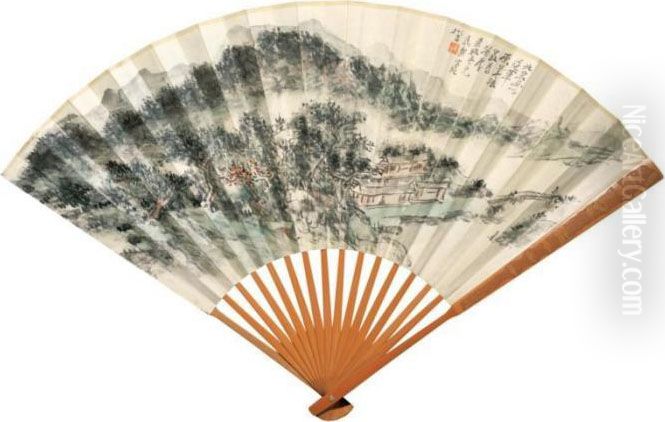 Landscape After An Ancient Master Oil Painting by Huang Binhong